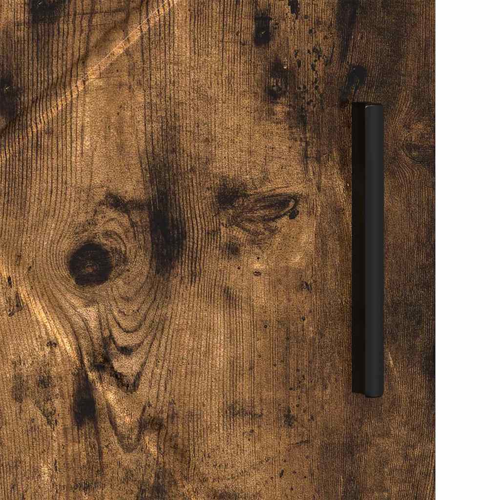 vidaXL Ντουλάπι Μπάνιου με αποθήκευση Καπνιστό Δρύς 30 x 35 x 95 εκ