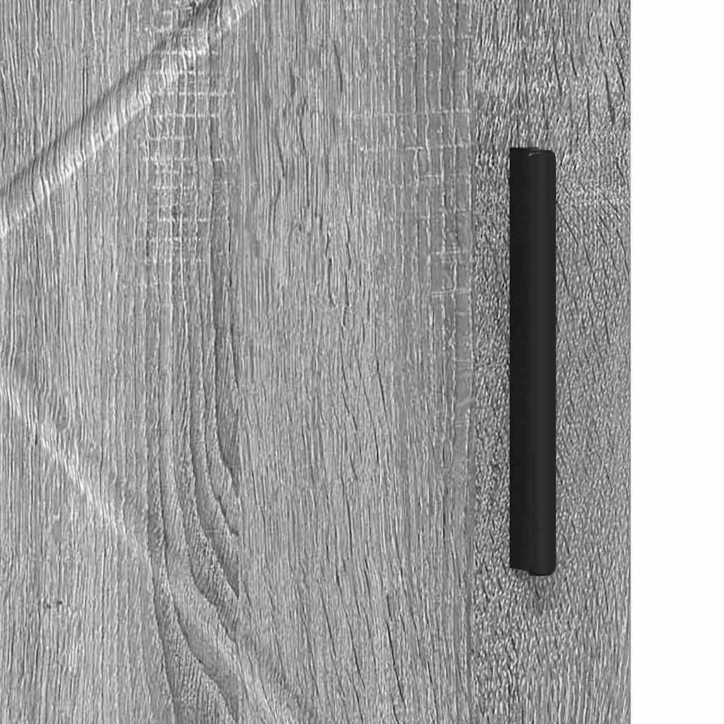 vidaXL Ντουλάπι Μπάνιου με αποθήκευση Γκρίζο Σονομα 30 x 35 x 95 εκ