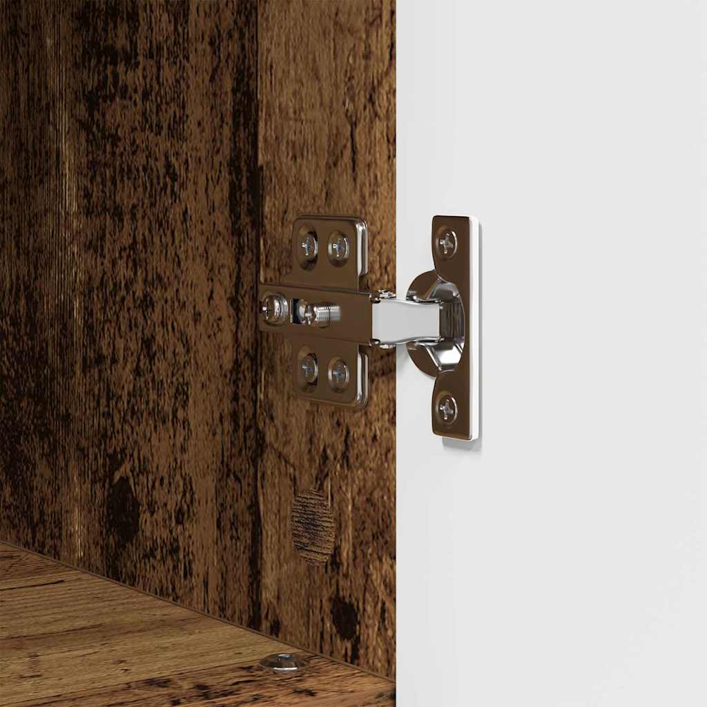 vidaXL Ντουλάπι Μπάνιου με αποθήκευση Παλιό Ξύλο 30 x 35 x 95 εκ