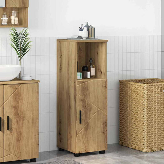 vidaXL Ντουλάπι Μπάνιου με αποθήκευση Artisan Oak 30 x 35 x 95 εκ