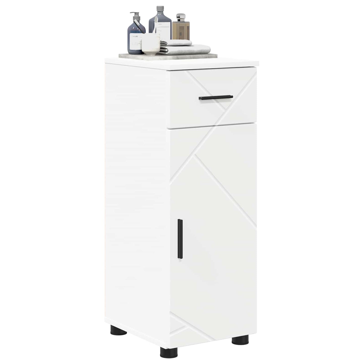 vidaXL Ντουλάπι Μπάνιου Λευκό 30 x 35 x 80 εκ