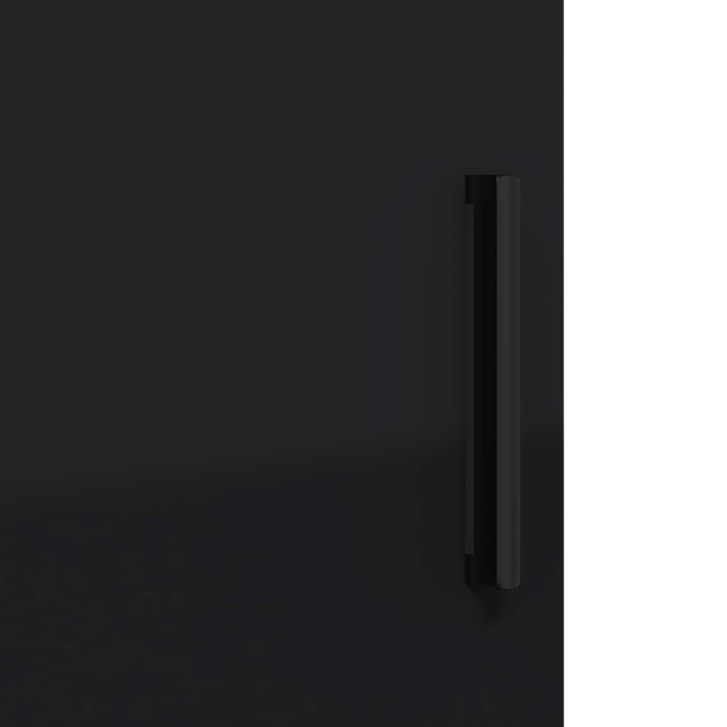 vidaXL Ντουλάπι Μπάνιου Μαύρο 30 x 35 x 80 εκ