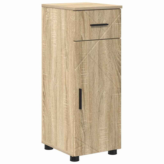 vidaXL Ντουλάπι Μπάνιου με συρτάρι Δρύς Sonoma 30 x 35 x 80 εκ