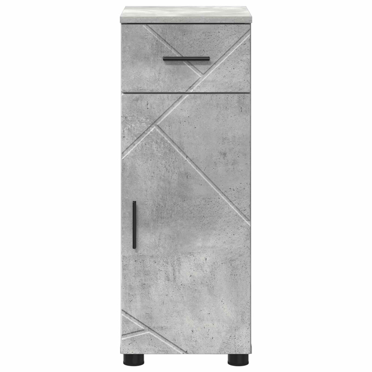vidaXL Ντουλάπι Μπάνιου Σκυρόδεμα Γκρι 30 x 35 x 80 εκ