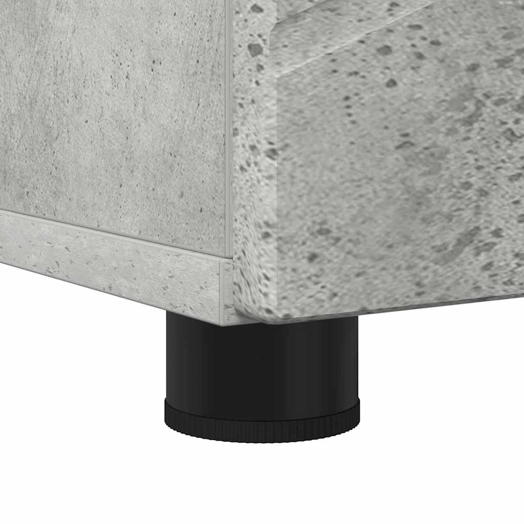 vidaXL Ντουλάπι Μπάνιου με αποθήκευση Σκυρόδεμα Γκρι 30 x 35 x 192 εκ.