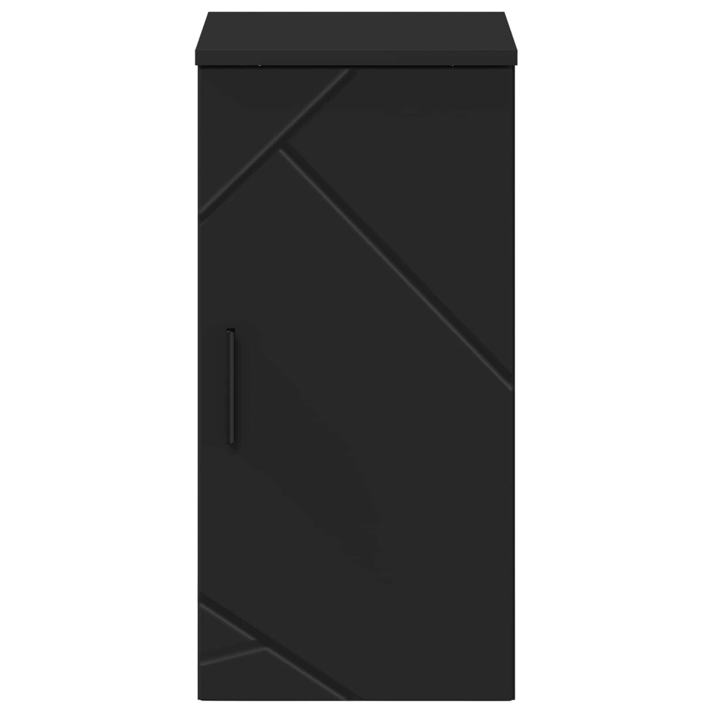 vidaXL Ντουλάπι Μπάνιου Μαύρο 30 x 31,5 x 61 εκ