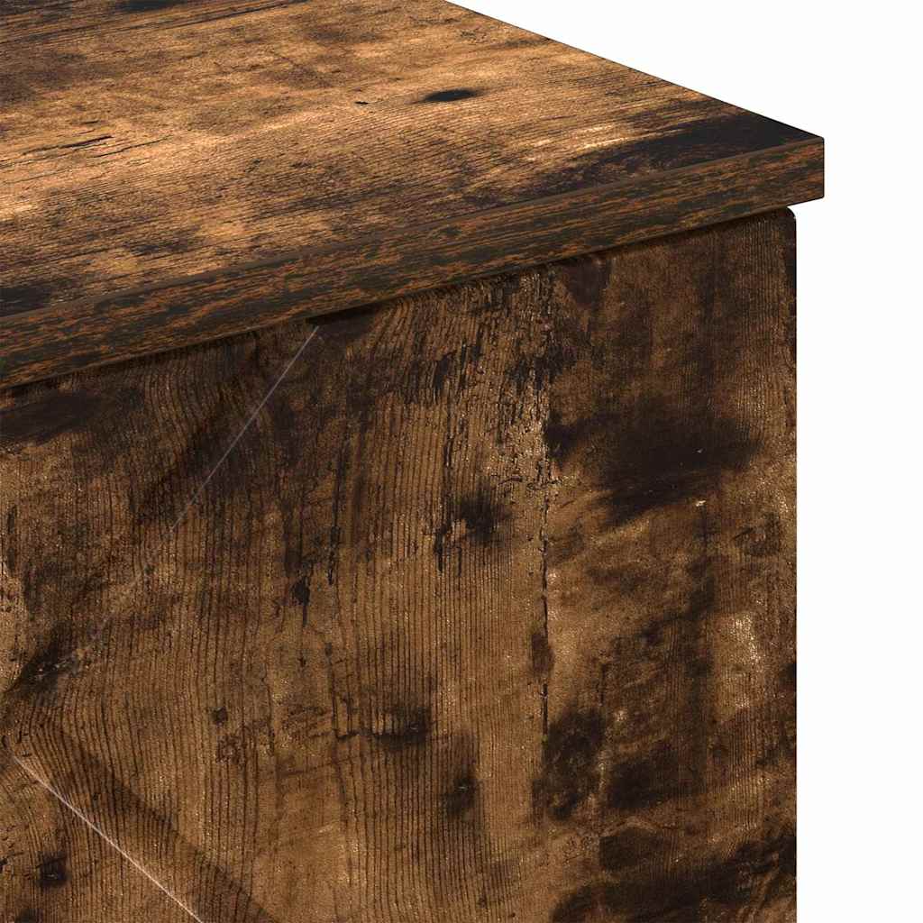 vidaXL Ντουλάπι Μπάνιου με αποθήκευση Καπνιστή δρυς 30 x 31,5 x 61 εκ