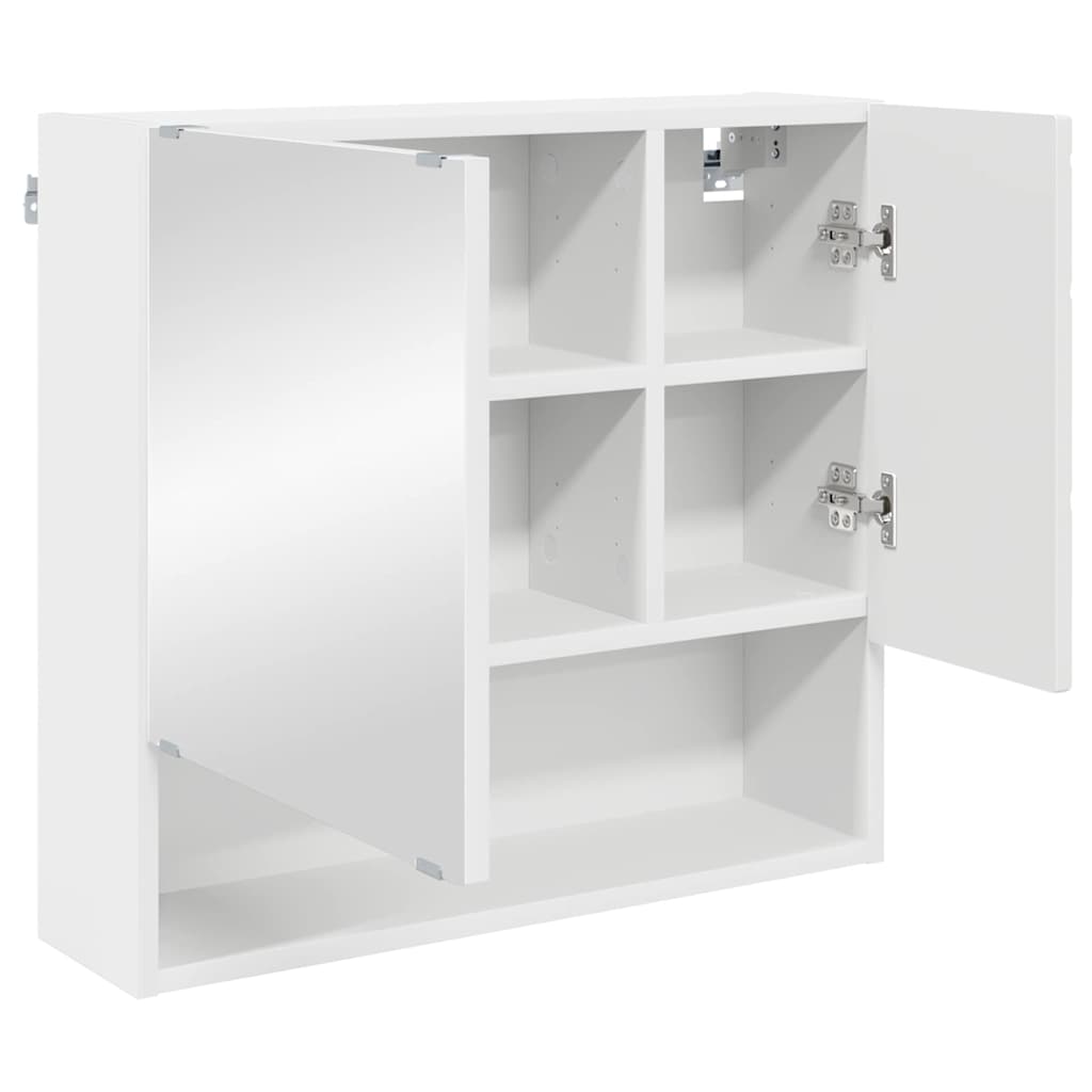 vidaXL Ντουλάπα Καθρέφτη Λευκό 59 x 17 x 55 cm Επεξεργασμένο ξύλο