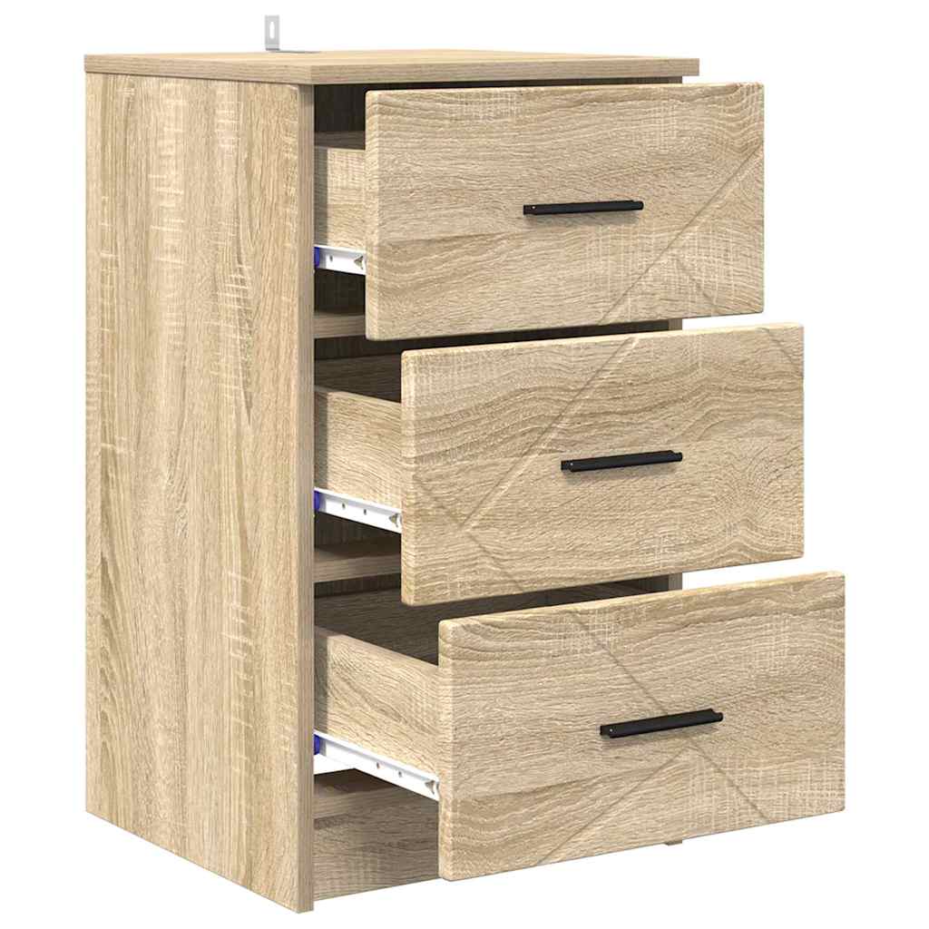 vidaXL Κομοδίνο Sonoma Δρυς 38 x 38 x 66 εκ Επεξεργασμένο ξύλο