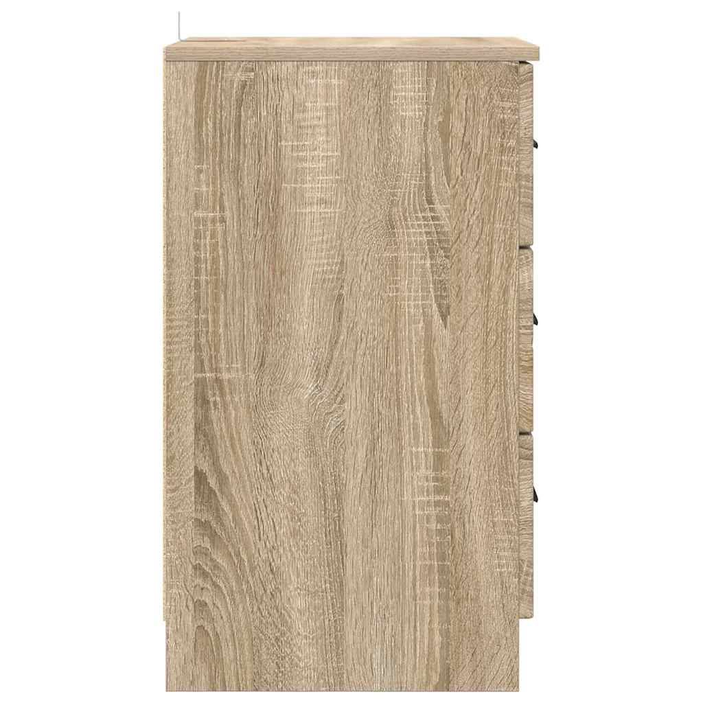 vidaXL Κομοδίνο Sonoma Δρυς 38 x 38 x 66 εκ Επεξεργασμένο ξύλο