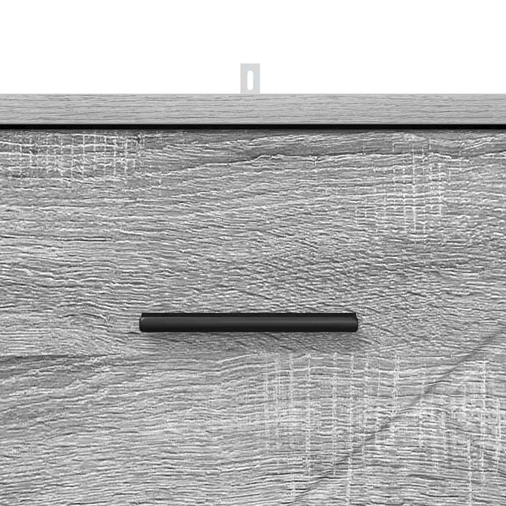 vidaXL Κομοδίνο Γκρι sonoma 38 x 38 x 66 εκ Επεξεργασμένο ξύλο