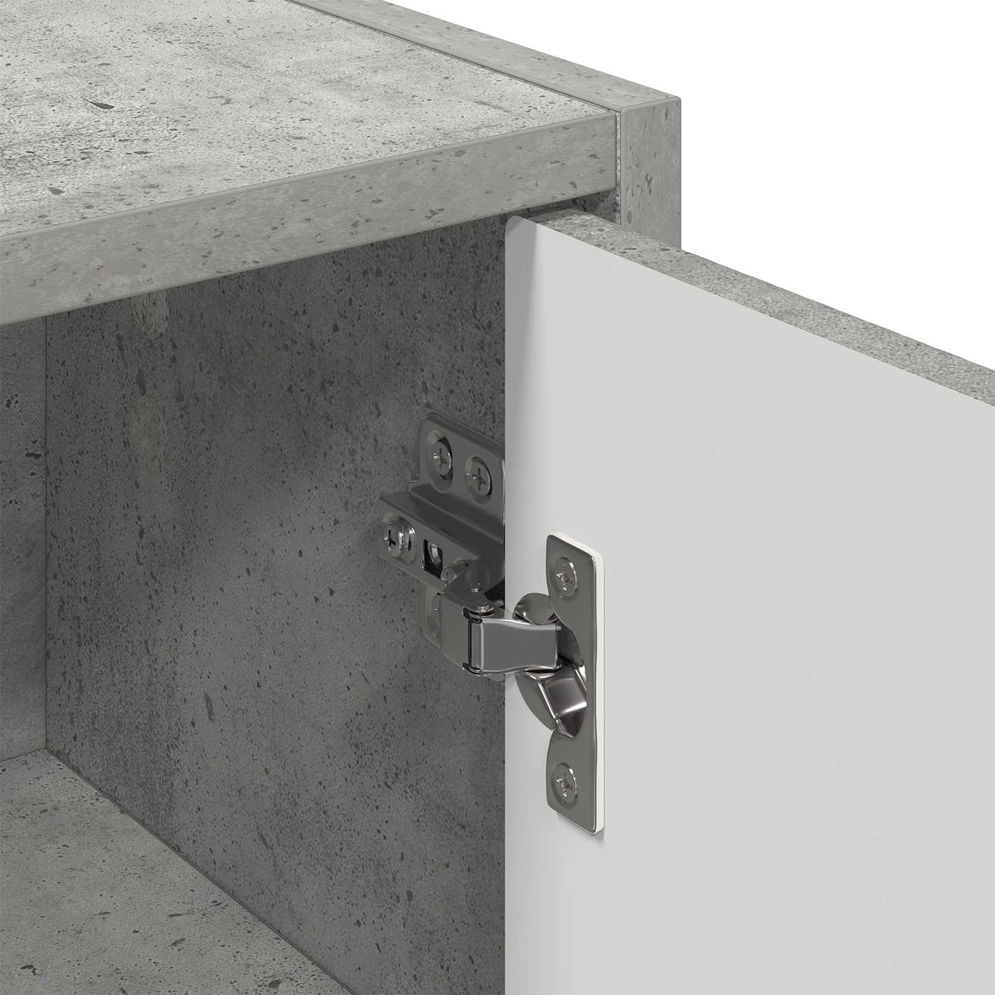 vidaXL Ντουλάπι Μπάνιου Σκυρόδεμα Γκρι 39 x 23,5 x 65 εκ.