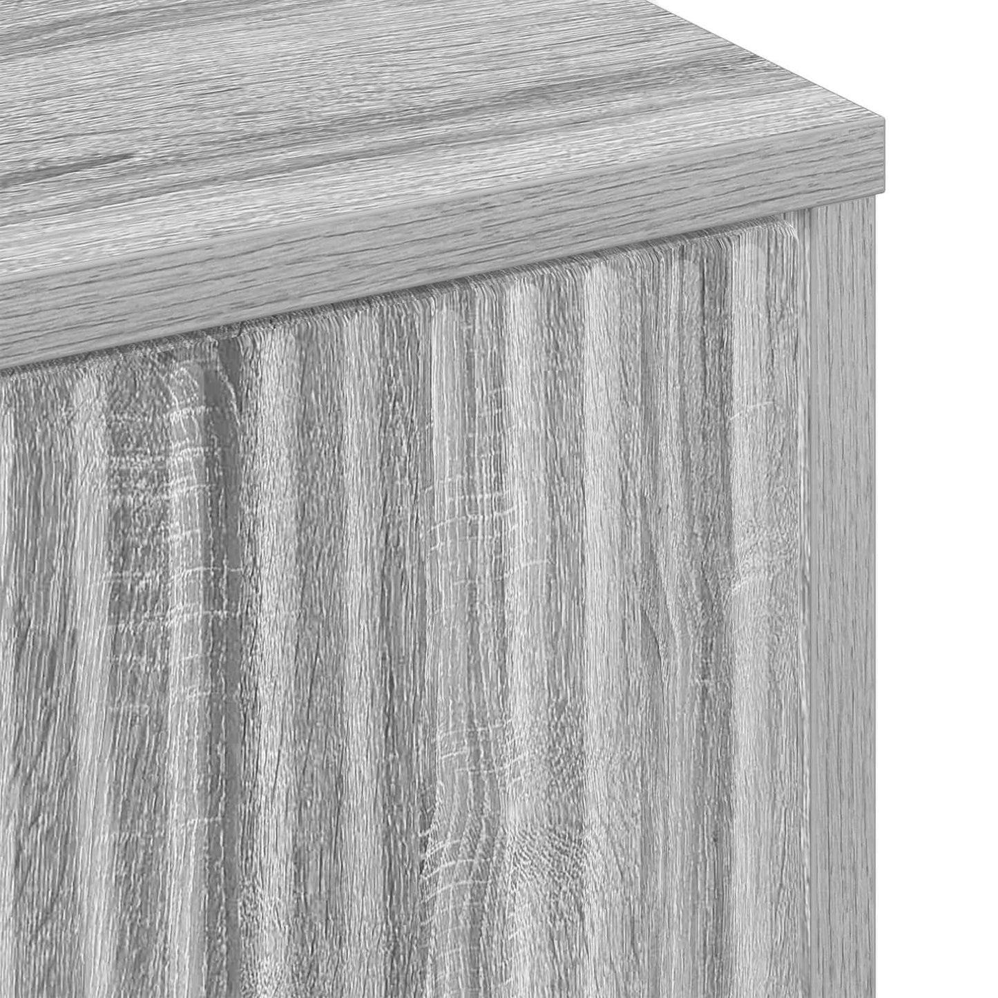 vidaXL Ντουλάπι Μπάνιου Γκρίζο Σονομα 39 x 23,5 x 65 εκ.