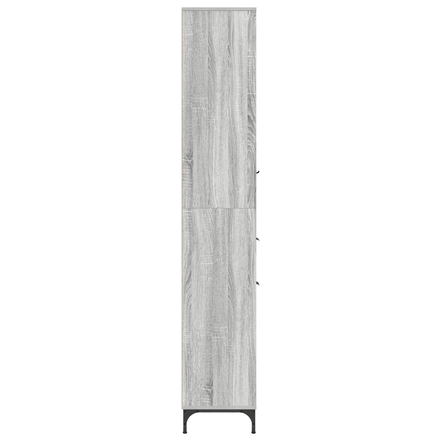 vidaXL Ντουλάπι Μπάνιου Γκρίζο Σονομα 31,5 x 33 x 190 εκ.