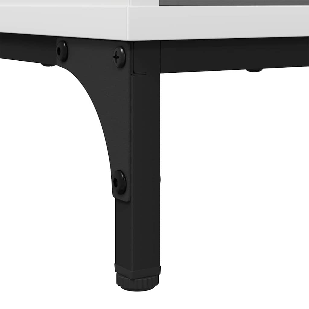 vidaXL Πλαϊνό γραφείο Λευκό 69.5 x 33 x 82 εκ. Επεξεργασμένο ξύλο