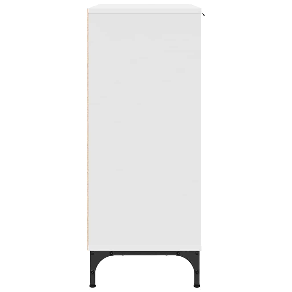 vidaXL Πλαϊνό γραφείο Λευκό 69.5 x 33 x 82 εκ. Επεξεργασμένο ξύλο