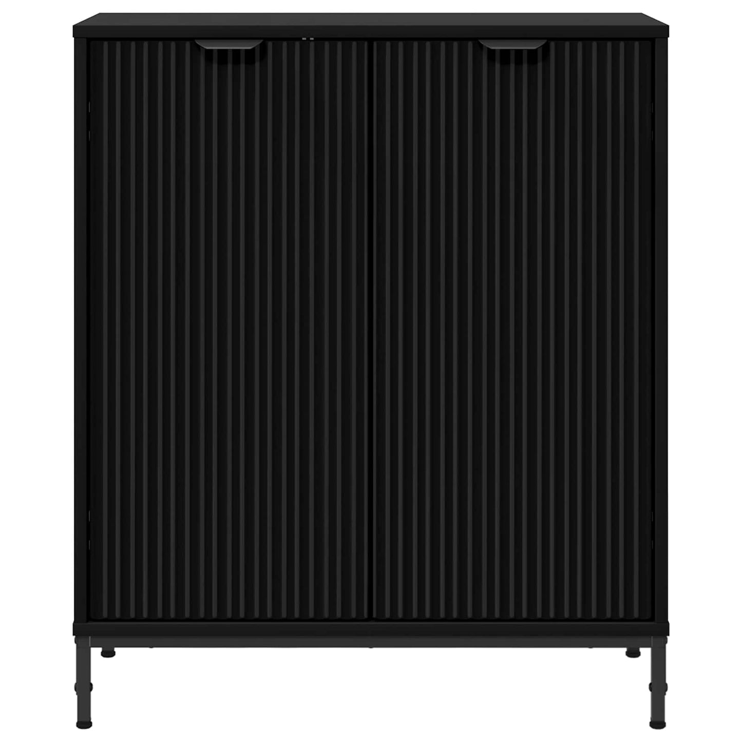vidaXL Πλαϊνό γραφείο Μαύρο 69,5 x 33 x 82 εκ. Επεξεργασμένο ξύλο