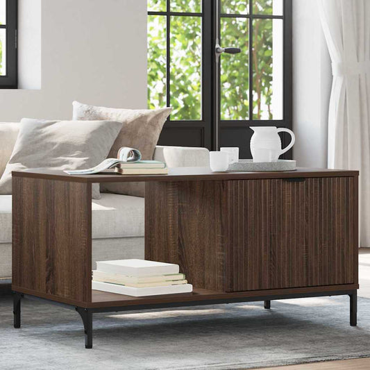 vidaXL Τραπεζάκι σαλονιού Καφέ δρυς 90 x 49 x 46 εκ.