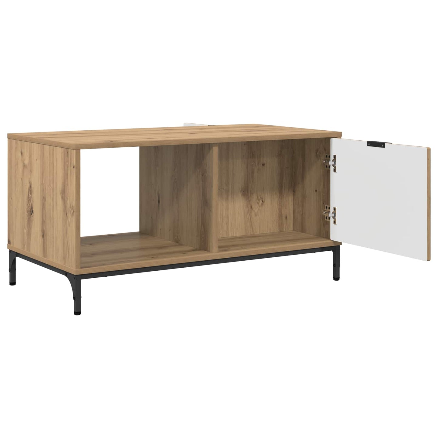 vidaXL Τραπεζάκι σαλονιού με συρτάρι Artisan Oak 90 x 49 x 46 εκ.