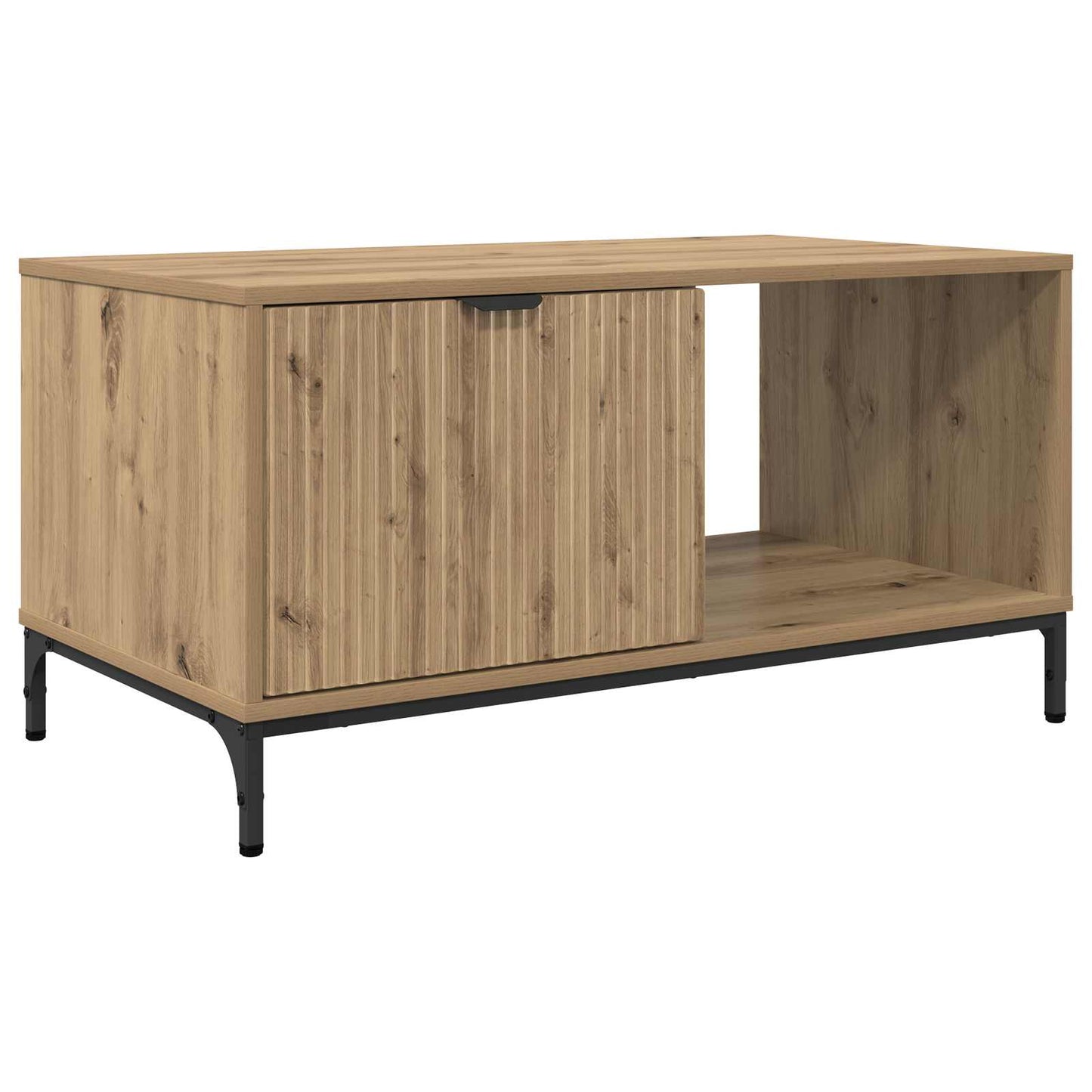 vidaXL Τραπεζάκι σαλονιού με συρτάρι Artisan Oak 90 x 49 x 46 εκ.