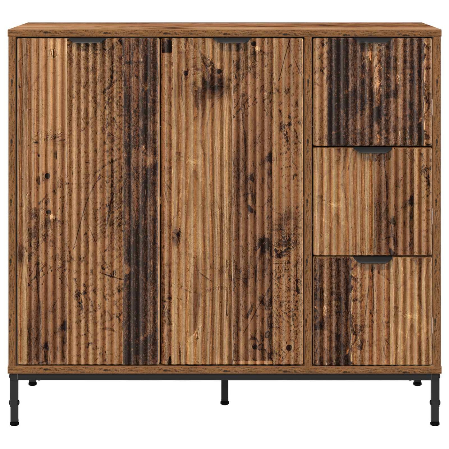 vidaXL Πλαϊνό γραφείο Παλιό ξύλο 89,5 x 33 x 82 εκ. Επεξεργασμένο ξύλο