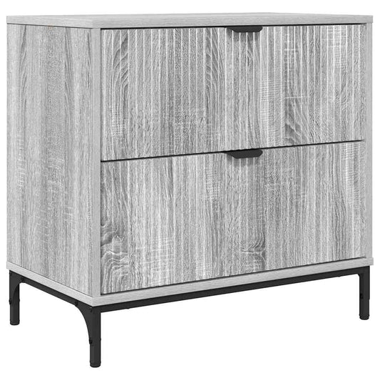 vidaXL Κομοδίνο Γκρι sonoma 63.5 x 36 x 61 εκ Επεξεργασμένο ξύλο