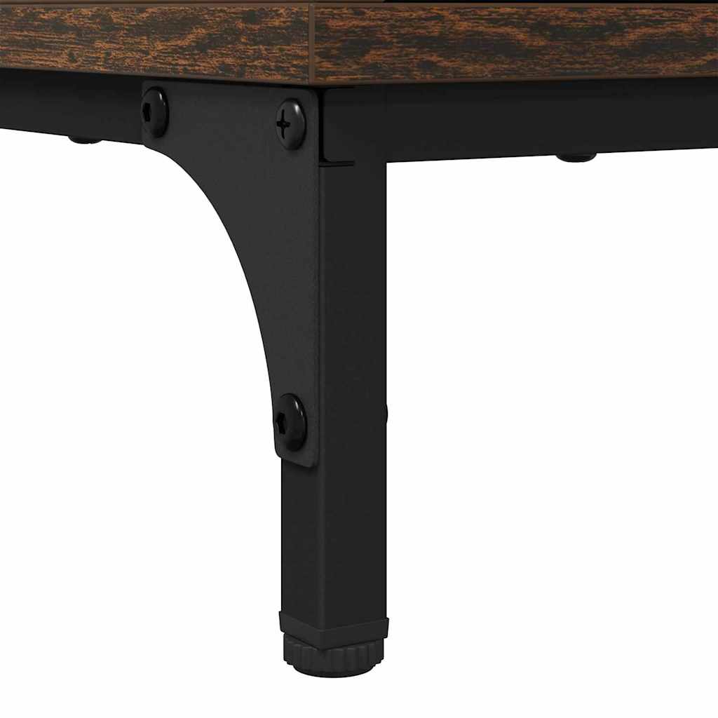 vidaXL Κομοδίνα 2 pcs Καπνιστή δρυς 49 x 36 x 61 εκ Επεξεργασμένο ξύλο