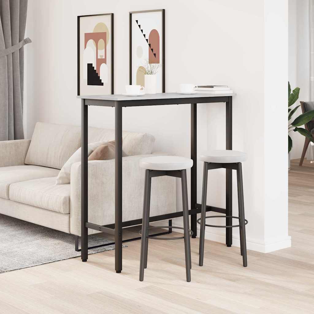 vidaXL τραπέζι Γκρίζο Σονομα 100 x 40 x 100,5 εκ