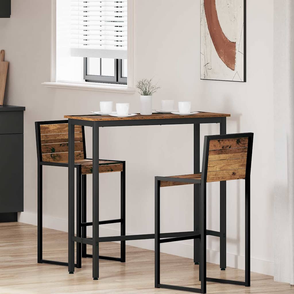 vidaXL τραπέζι Παλιό ξύλο 100 x 40 x 100,5 εκ