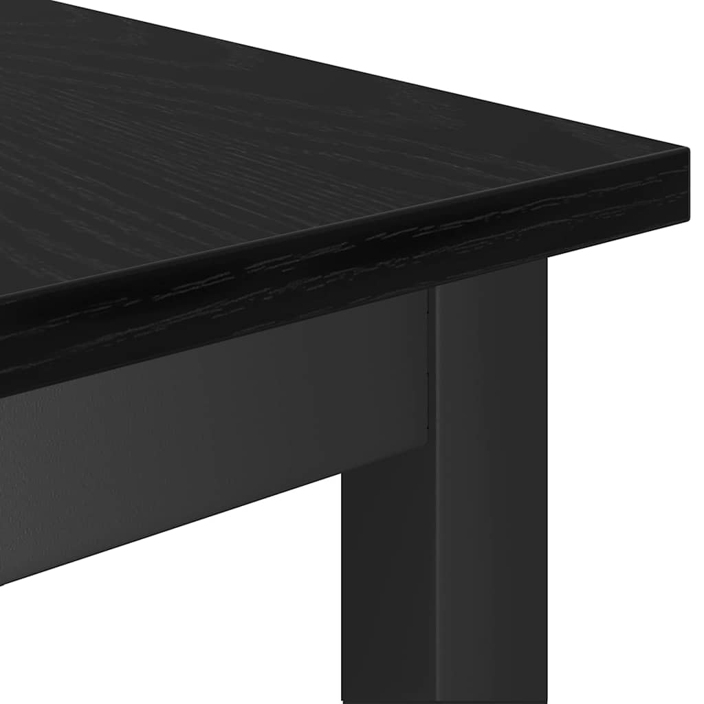 vidaXL Καθιστικό Σαλονιού 2 pcs Μαύρη Οξυά 100 x 32,5 x 48,5 εκ.