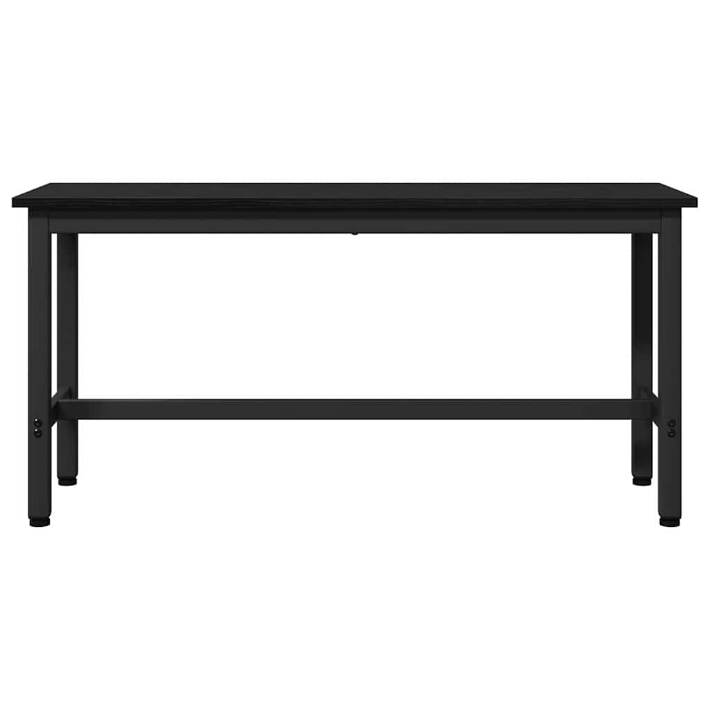 vidaXL Καθιστικό Σαλονιού 2 pcs Μαύρη Οξυά 100 x 32,5 x 48,5 εκ.