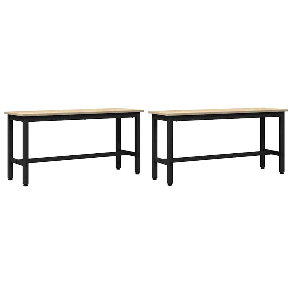 vidaXL Καθιστικό Σαλονιού 2 pcs Δρύς Sonoma 100 x 32,5 x 48,5 εκ.