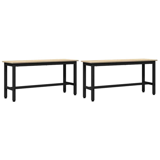 vidaXL Καθιστικό Σαλονιού 2 pcs Δρύς Sonoma 100 x 32,5 x 48,5 εκ.