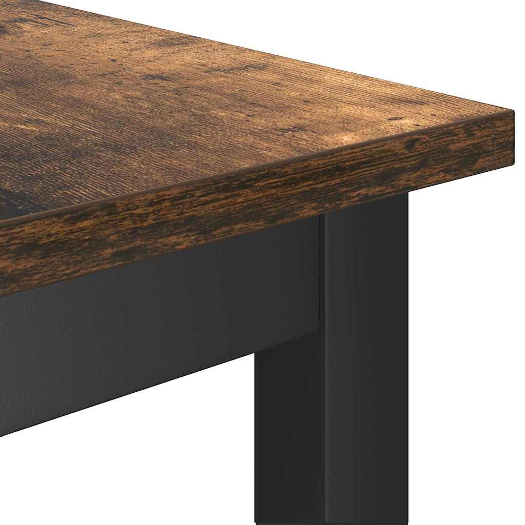 vidaXL Καθιστικό Σαλονιού 2 pcs Καπνιστό Δρύς 100 x 32,5 x 48,5 εκ.