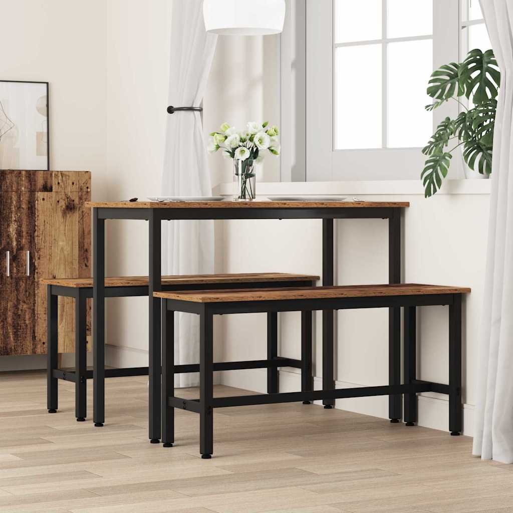 vidaXL Καθιστικό Σαλονιού Παλιό ξύλο 100 x 32,5 x 48,5 εκ.