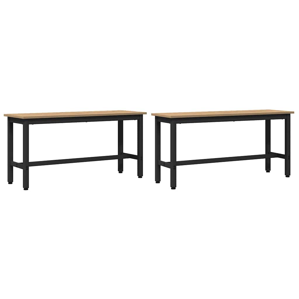 vidaXL Καθιστικό Σαλονιού 2 pcs Artisan Oak 100 x 32,5 x 48,5 εκ.