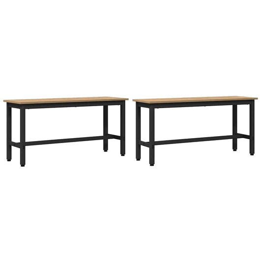 vidaXL Καθιστικό Σαλονιού 100 x 32,5 x 48,5 εκ. 2 τμχ.