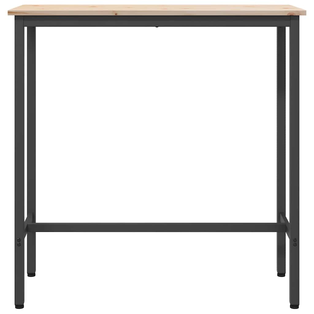 vidaXL τραπέζι Φυσικό 100 x 40 x 101 εκ Μηχανισμένο ξύλο και ατσάλι