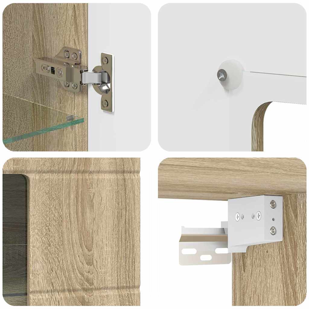 vidaXL Ντουλάπα τοίχου Sonoma Δρυς 55 x 29 x 100 εκ Επεξεργασμένο ξύλο