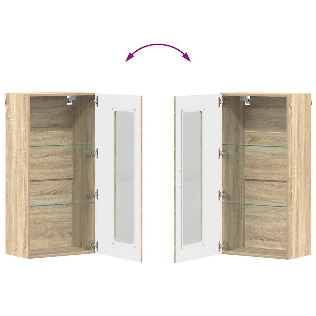 vidaXL Ντουλάπα τοίχου Sonoma Δρυς 55 x 29 x 100 εκ Επεξεργασμένο ξύλο