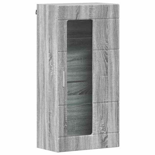vidaXL Ξύλινο Ντουλάπι με αποθήκευση Γκρίζο Σονομα 50 x 29 x 100 εκ