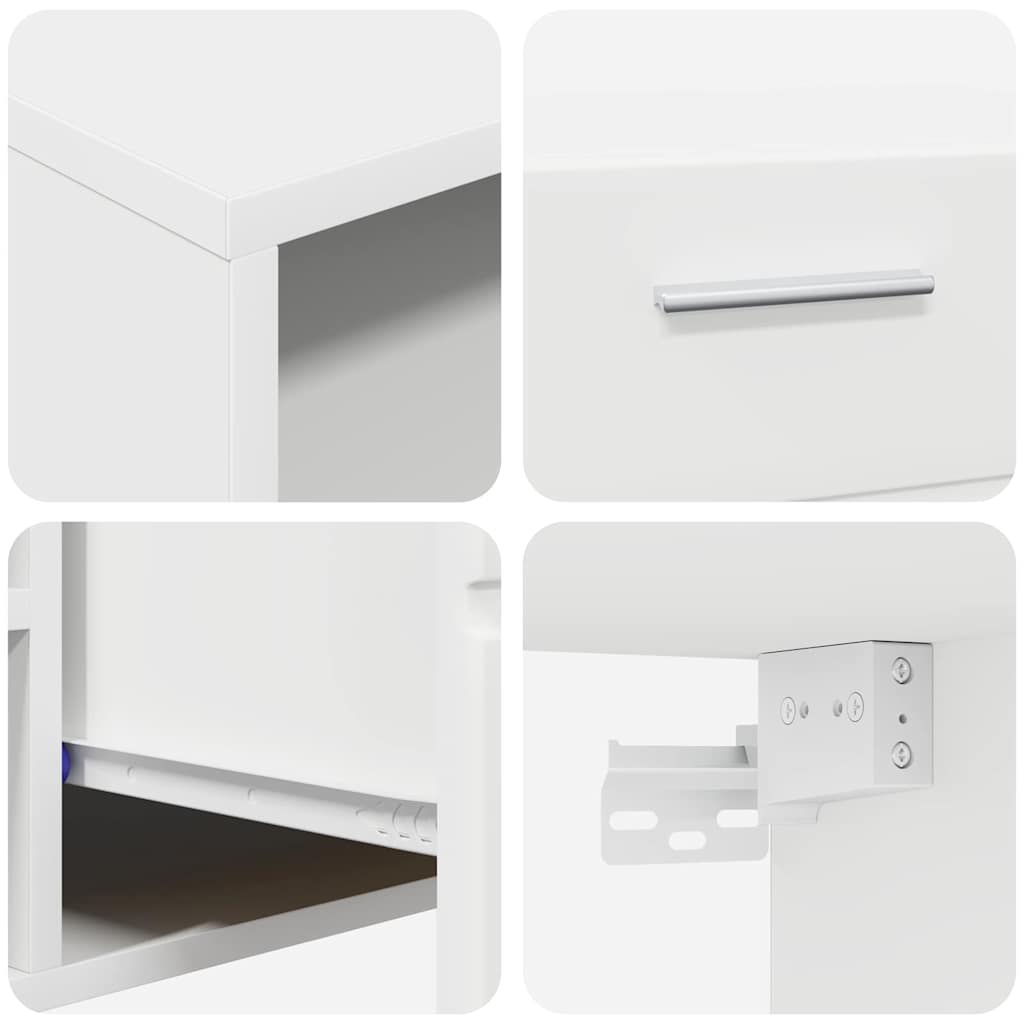 vidaXL Ξύλινο Ντουλάπι Λευκό 150 x 39 x 30 εκ Επεξεργασμένο ξύλο