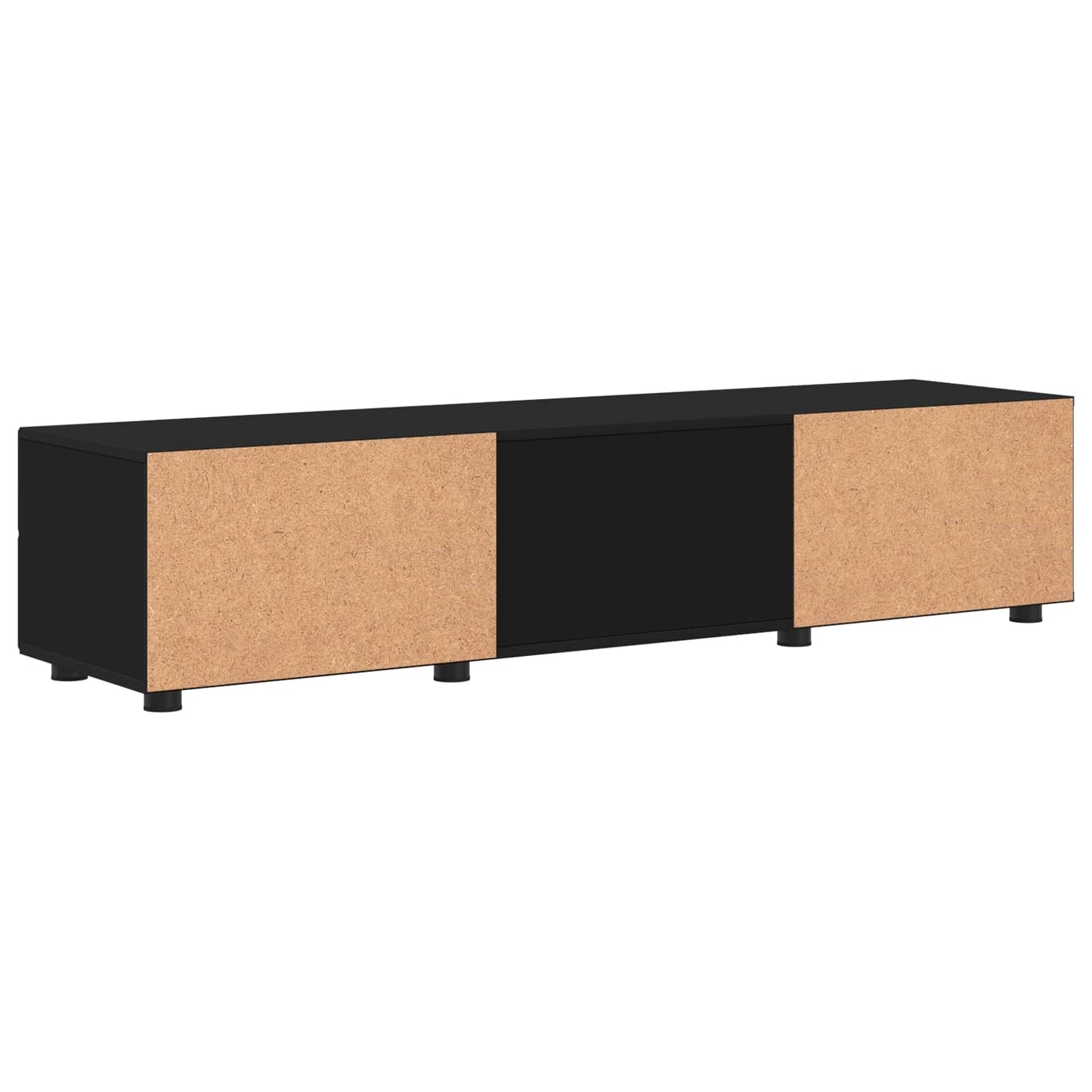 vidaXL Ξύλινο Ντουλάπι Μαύρο 150 x 39 x 30 εκ Επεξεργασμένο ξύλο