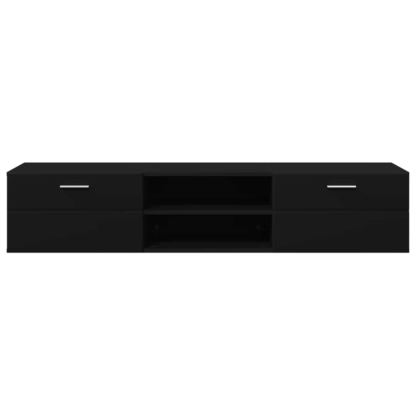 vidaXL Ξύλινο Ντουλάπι Μαύρο 150 x 39 x 30 εκ Επεξεργασμένο ξύλο
