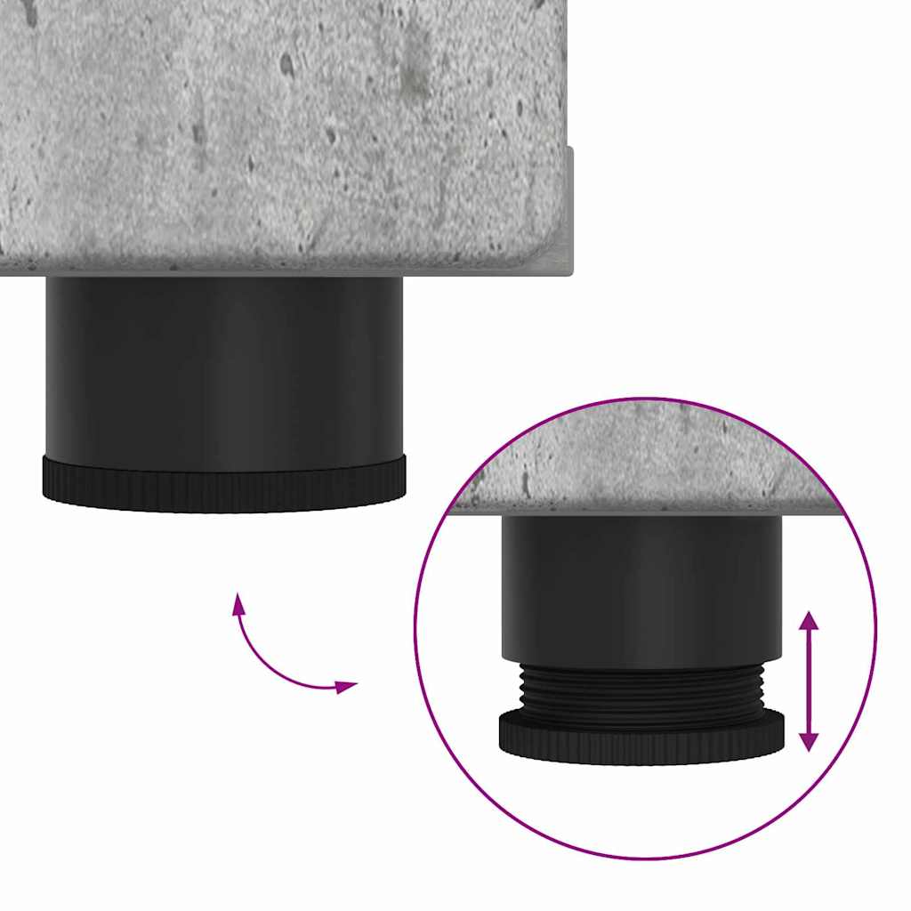 vidaXL Ξύλινο Ντουλάπι με συρτάρι Σκυρόδεμα Γκρι 150 x 39 x 30 εκ