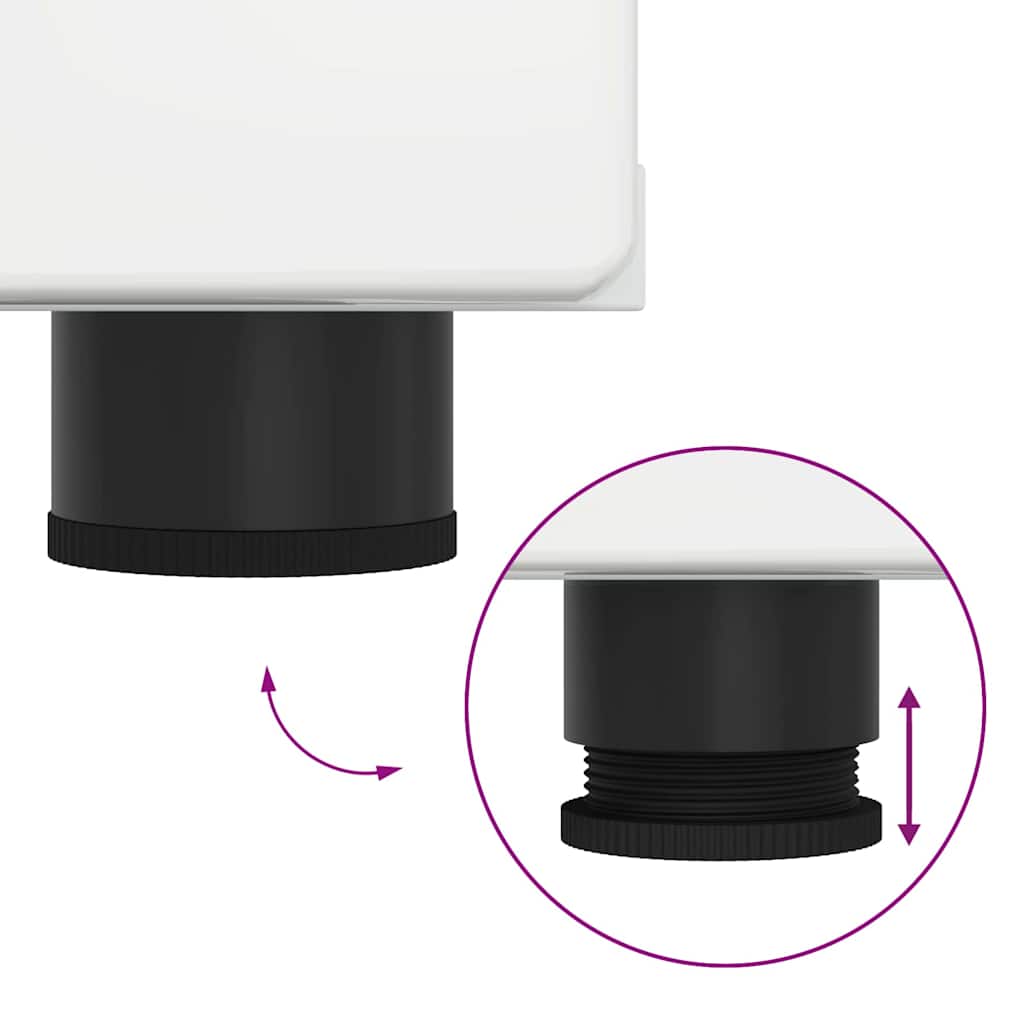 vidaXL Ξύλινο Ντουλάπι Υψηλής γυαλάδας λευκό 150 x 39 x 30 εκ