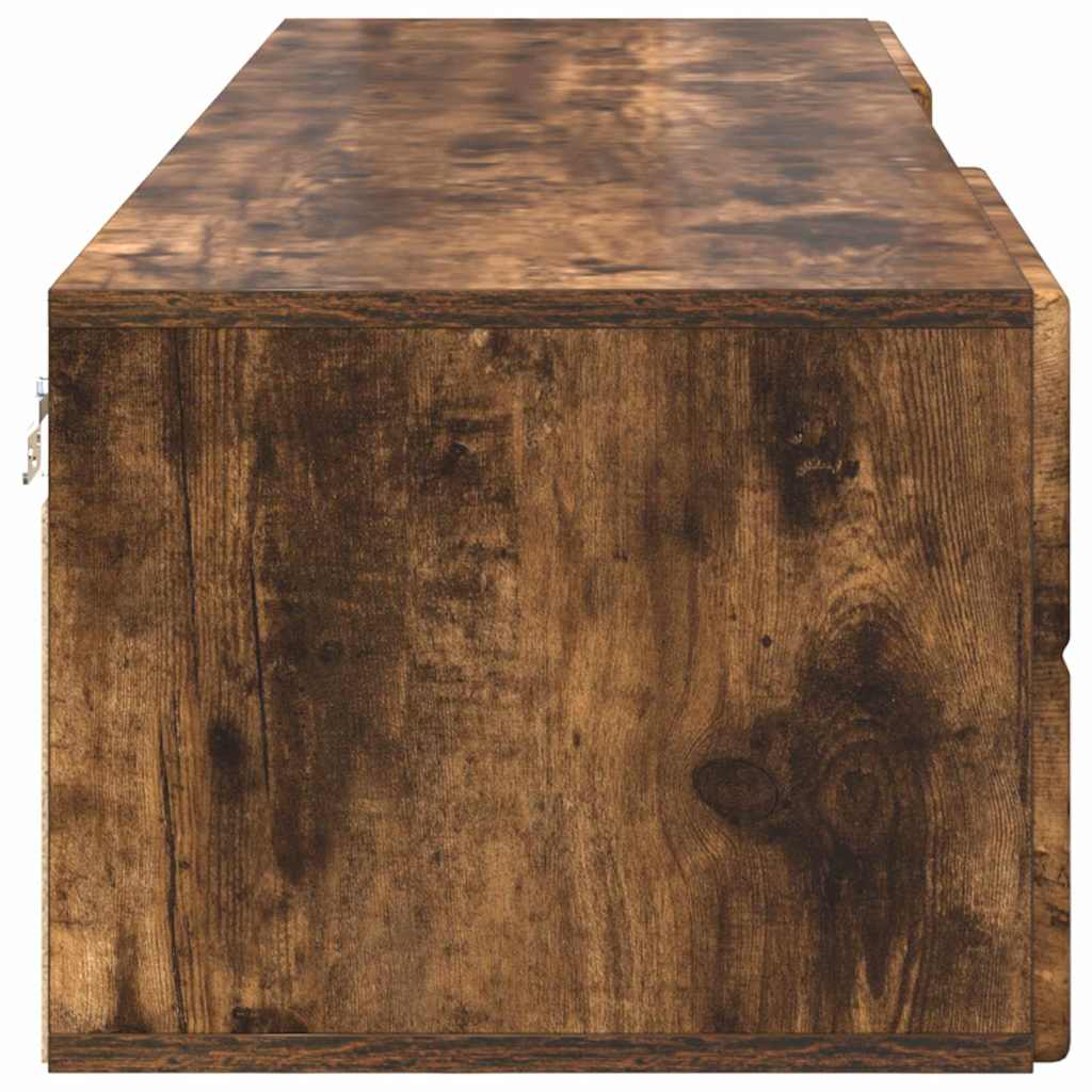 vidaXL Ξύλινο Ντουλάπι με συρτάρι Καπνιστό Δρύς 150 x 39 x 30 εκ