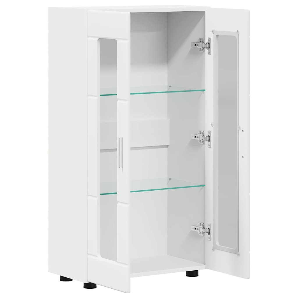 vidaXL Πλαϊνό γραφείο Λευκό 55,5 x 29 x 100 εκ Επεξεργασμένο ξύλο