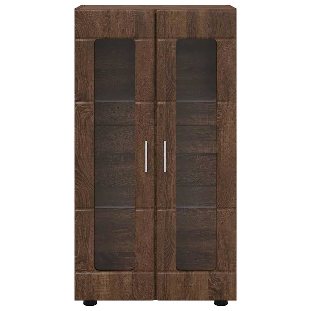 vidaXL Πλαϊνό γραφείο Καφέ δρυς 55,5 x 29 x 100 εκ Επεξεργασμένο ξύλο