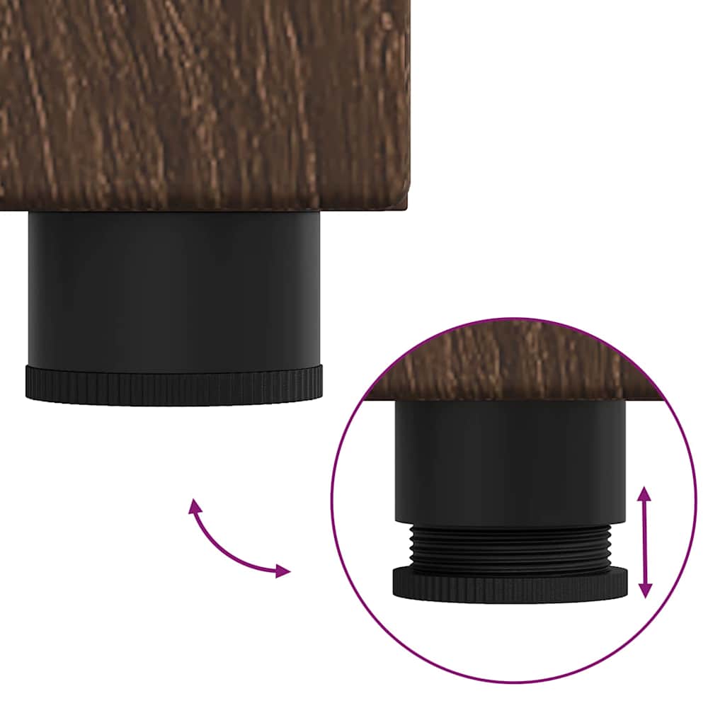 vidaXL Πλαϊνό γραφείο Καφέ δρυς 55,5 x 29 x 100 εκ Επεξεργασμένο ξύλο